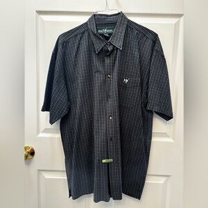 Big Dogs Blue and White Checkered Button Down Shirt  Size 2X